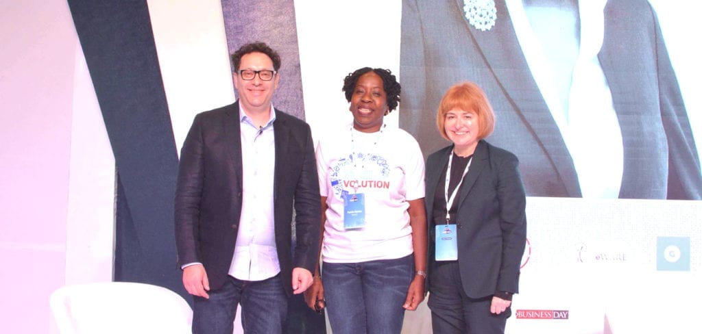 MainOne CEO Funke Opeke with Avanti COO Libby Barr