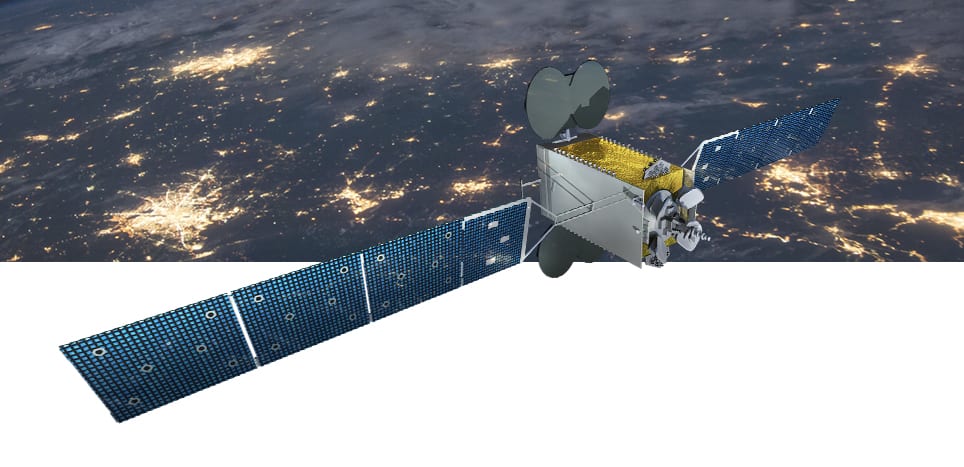 Satellite payload unit in space - HYLAS 4 Vector